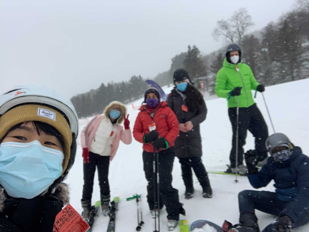 VESL group in the snow